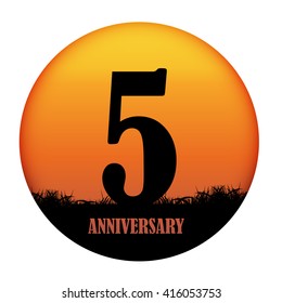 Template Logo Anniversary Vector Illustration EPS10
