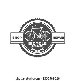 Template logo, badge, icon, sign and symbol with bicycle theme