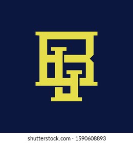 template logo BL or LB monogram logo initial handmade for clothing, apparel, sport, baseball, basketball or logo design vector