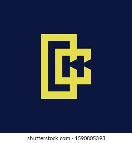 template logo CC monogram logo initial handmade for clothing, apparel, sport, baseball, basketball or logo design vector