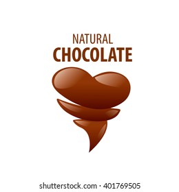 Template logo chocolate and sweets. Vector illustration