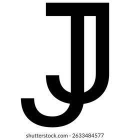Template logo design background. Simple modern luxury brand for company or personal. Monogram letter logo, creative initials alphabet JJ J three unique abstract ideas.