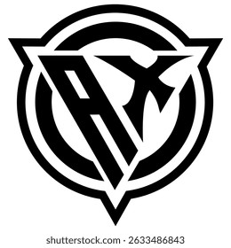 Design-Hintergrund des Vorlagenlogos. Einfache moderne Luxusmarke für Unternehmen oder Privatpersonen. Monogramm Buchstaben Logo kreative Initialen Alphabet rund um AX X A XA Krone einzigartige abstrakte Idee. cool und luxuriös