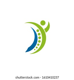 template logo design for chiropractic clinic