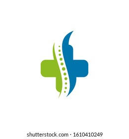 template logo design for chiropractic clinic