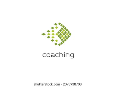Template logo design for coaching center