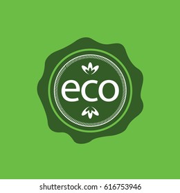 Template Logo Design Eco Vector Illustration Stock Vector (Royalty Free ...