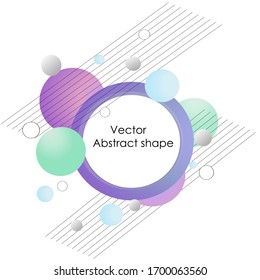 
Vorlage für Logo-Design, Flyer. Abstrakt
geometrische Formen, runde mehrfarbige Elemente, schwarze Querlinien. Vektorillustration.