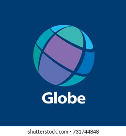 template logo design globe