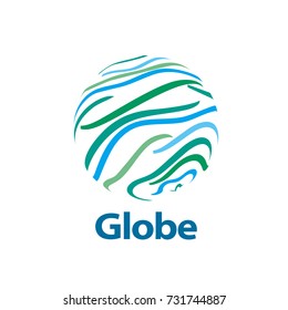template logo design globe