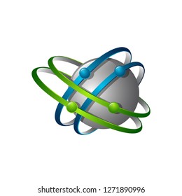 template logo design globe. Vector illustration icon