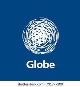 template logo design globe. Vector illustration icon
