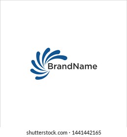 Template logo design letter abstract, Abstract technology dot connection icon logo