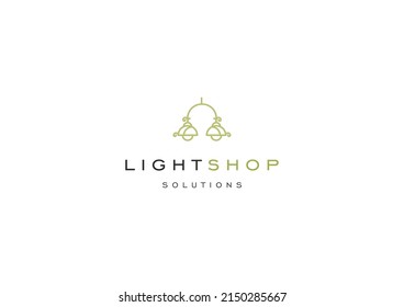 Template logo design for lighting product shop or store