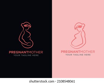 Template Logo Design for Pregnant Women.