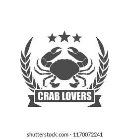 Template logo design with seafood theme