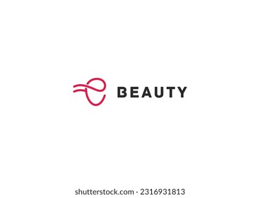Template logo design solution for beauty salon or cosmetic product