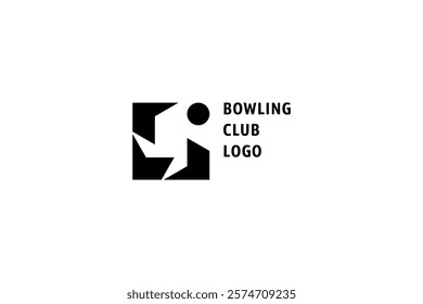 Template logo design solution for bowling club