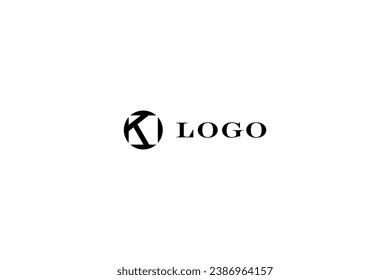 Solución de diseño de logotipo de plantilla con la letra k incluida 