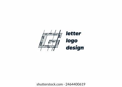 Vorlage-Logo-Design-Lösung mit Buchstabe G und Weißrauscheffekt