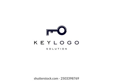 Template logo design solution with simple key image