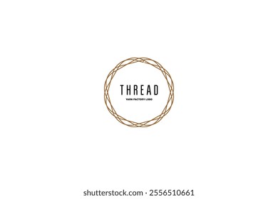 Template logo design solution for yarn factory or production