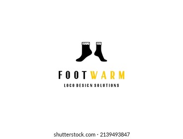 Template logo design solutions for socks shop, socks production