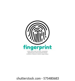 Muster-Logo für Fingerabdruck