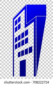 Template Logo for Hotel, Apartement, mall or Other Business Building, at Transparent Effect Background