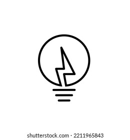 Template logo icon simple bulbs energy