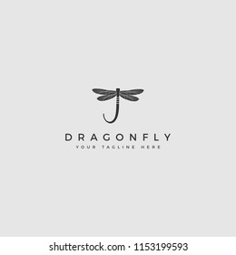 TEMPLATE LOGO ILLUSTRATION DRAGONFLY  FOR YOUR BRAND