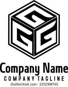 Template logo  letter on cube for company branding logo by initial Letter  of Alfabetical abcd