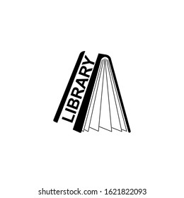 Template for logo library. An open book