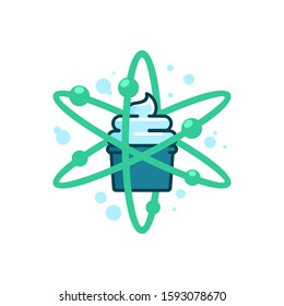 template logo liquid nitrogen ice cream