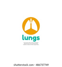 Template logo for lungs