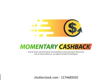 Template logo for momentary cashback.