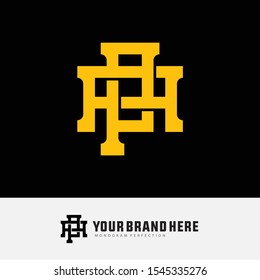 template logo PA or AP monogram logo initial handmade