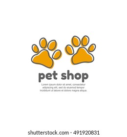 Template logo for pet shop