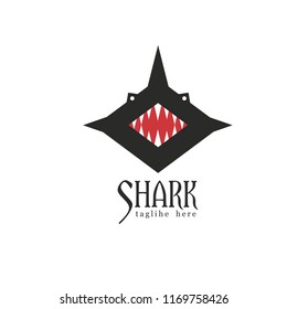 Template for logo shark