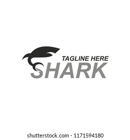 Template for logo shark