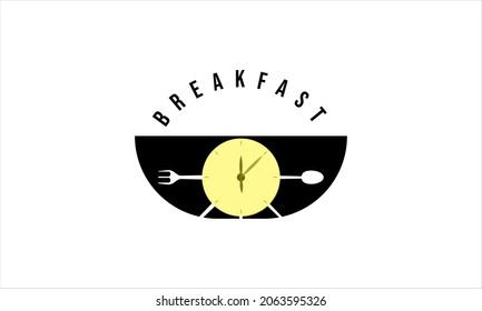 template logo, spoon icon vector logo, suitable for any type of food business