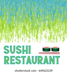 template for logo sushi restaurant