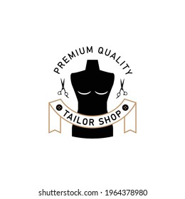 Template Logo Tailor Shop. Simple Tailor Logo