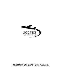 Template logo for travel agency vector design.fly plane vector illustration