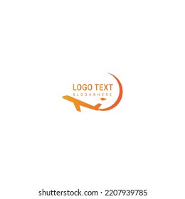 Template logo for travel agency vector design.fly plane vector illustration