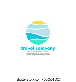 Template logo for travel company