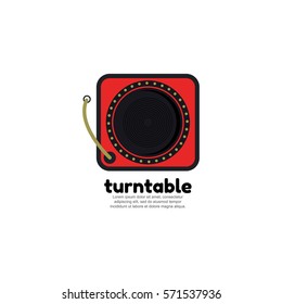 Template logo for turntable