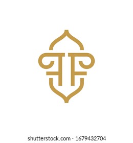 Template logo vector initial letter F design