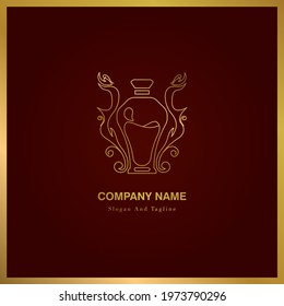 template luxury logo parfume design. luxury logo design  