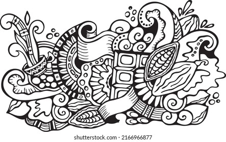 template for menu. horisontal art coffee banner, card, poster